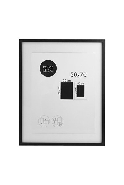 OEM Tablou cu Ramă MDF Neagră și Passepartout 50x70 cm – Pentru Fotografii sa...