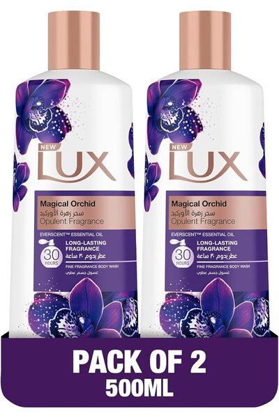 LUXBRU غسول الجسم العطري الفاخر LUX، جديد Magical Orchid، رائحة تدوم 30 ساعة،...