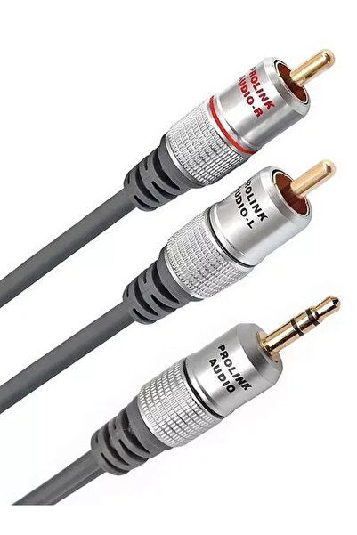 Prolink Cablu audio stereo Jack 3.5 mm - 2x RCA 5m ecranat negru TCV3420-5.0