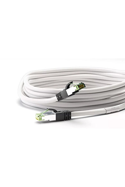 goobay Cablu patchcord Cat8.1 SFTP 3m alb PiMF 2000MHz RJ45 cupru