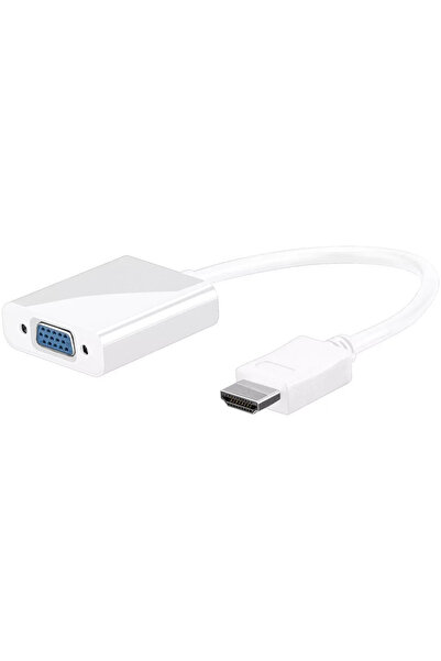 goobay Cablu adaptor HDMI la VGA inclusiv audio alb