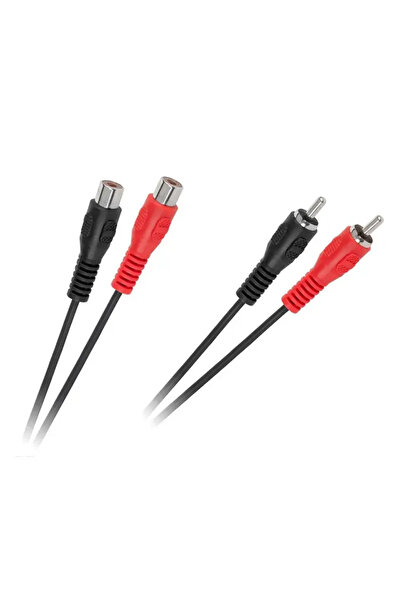 Cabletech Cablu prelungitor 2x RCA 3m mama-tata