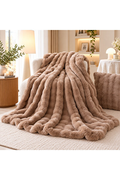 CHIRASO Cocolino Chinchilla Blanket, 200x230 cm, Thick, Soft & Fluffy, Light ...
