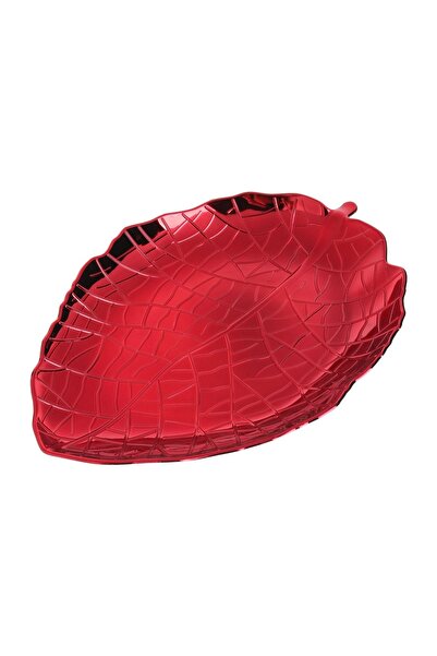 OEM Platou Decorativ Rosu in Forma de Frunza 39x28x4cm – accent elegant pentr...