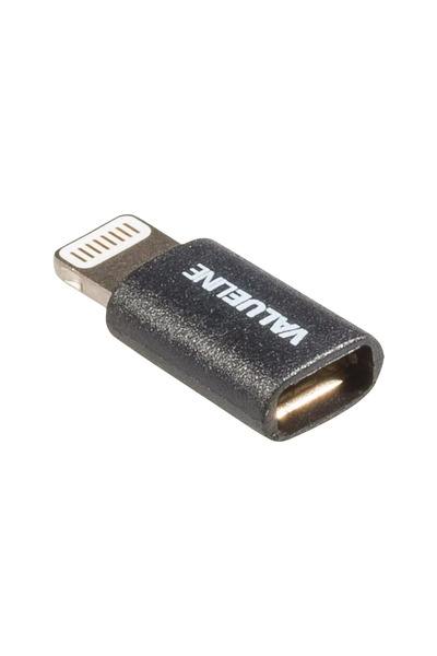VALUELINE Adaptor USB Lightning tata - micro USB mama negru