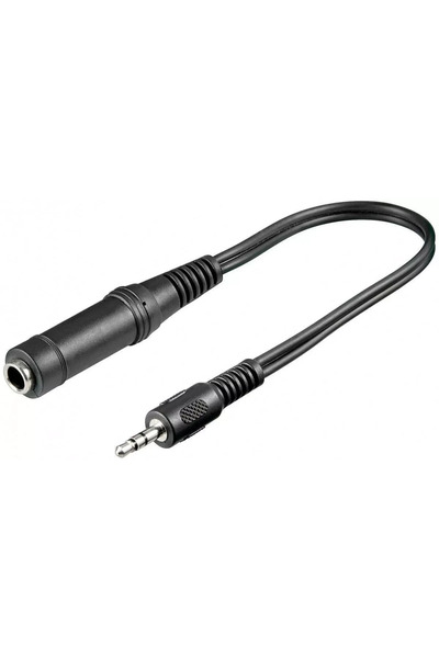 goobay Cablu adaptor STEREO Jack 3.5 mm tată la STEREO Jack 6.35 mm mamă 20cm