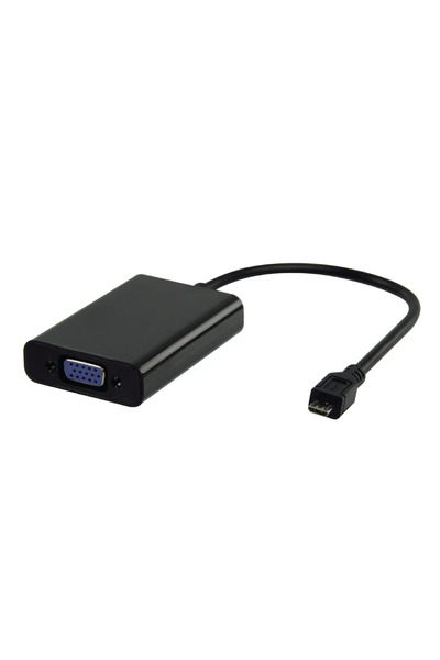 VALUELINE Cablu adaptor MHL micro USB 5 pini - VGA + Jack 3.5 mm 0.2m