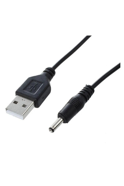 Gembird Cablu USB A mufa - DC 3.5/1.35 mufa negru 1.8m 24AWG CC-USB-AMP35-6