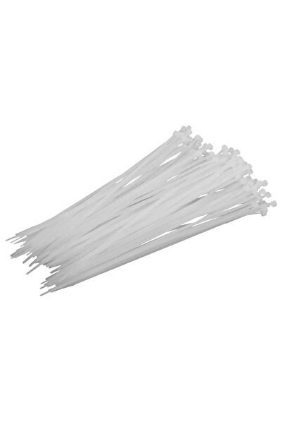 Proline Coliere plastic fasete legatura UV rezistente albe 4.8x400mm