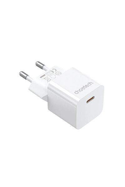 CHOETECH Încărcător de rețea 1x USB TYPE C PD 20W alb PD5010-EU-WH