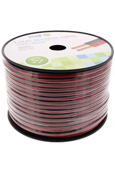 Well Cablu difuzor rosu/negru CCA 2x2.50mm LSP-CCA2.50BR-100-WL