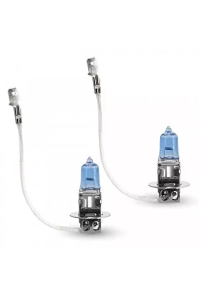 CarGuard Set de 2 becuri Halogen H3 55W +50% Alb Xenon 12V