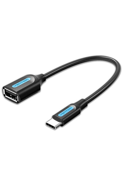 Vention Cablu USB 2.0 A mama - USB type C tatat 15cm cupru ecranat negru CCSBB