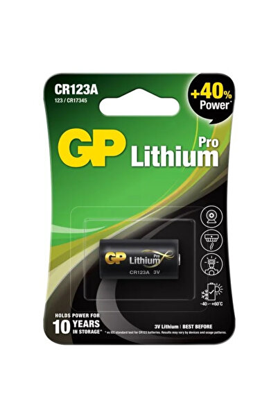 GP Baterie litiu CR123A 3V 16.8x34.5mm