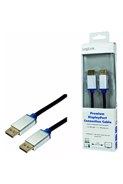 LogiLink Cablu DisplayPort v1.2 1.5m tata-tata 4K negru BDPM15