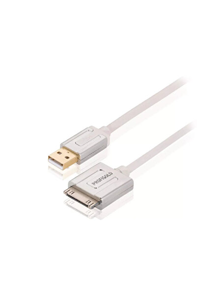 Profigold Cablu Apple iPad iPhone - USB de inalta calitate 1m alb