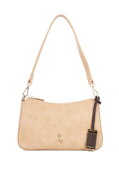 U.S. Polo Assn. Geantă de umăr pentru femei bej-maro Us26620