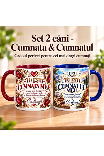 hiperborea Set 2 Căni Cumnata & Cumnatul, „Tu Ești Cumnata Mea / Tu Ești Cumn...