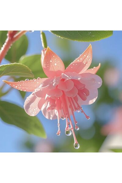 Bloom & Sow Seed بذور الفوشيا الوردية، بذور زهور متعددة الأزهار للتعليق في ال...