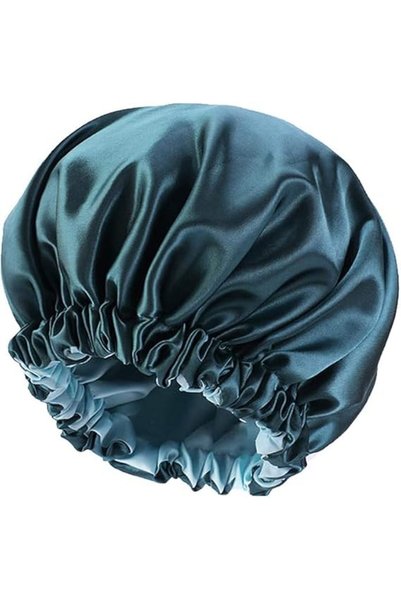 GENERAL Satin Silk Bonnet Hair Bonnet For Sleeping, Adjustable, Blue Zircon, ...