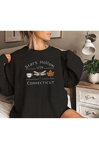 Vordevia Φούτερ Gilmore Girls Stars Hollow με στάμπα, βαμβακερό, με 3 κλωστές...
