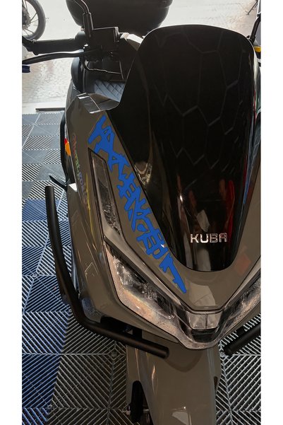 Banxtre Kuba XRS 50 Scooter için REFLEKTÖRLÜ Far Üstü Tribal Desen Sticker (1...