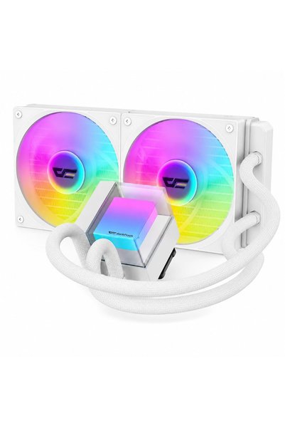 darkFlash CB240 240MM PWM ARGB Liquid CPU Cooler, 280W TDP, 1800RPM, 69.87 CF...
