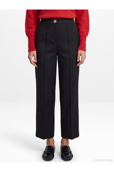 Dilvin 72809 Dikiş Detaylı Culotte Pantolon