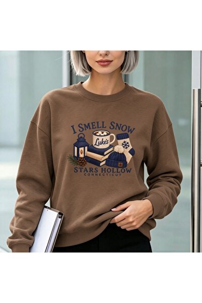 Vordevia Φούτερ Gilmore Girls Stars Hollow με στάμπα  "I Smell Snow ", από βα...