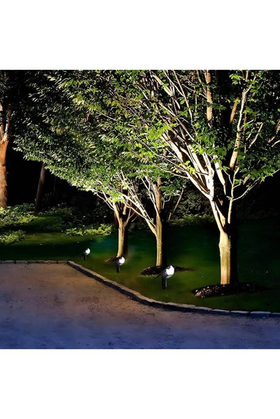 ACCEPT Solar Led Garden Spotlight – 32 Leds, 6500K White, Ip44 – Pack of 2