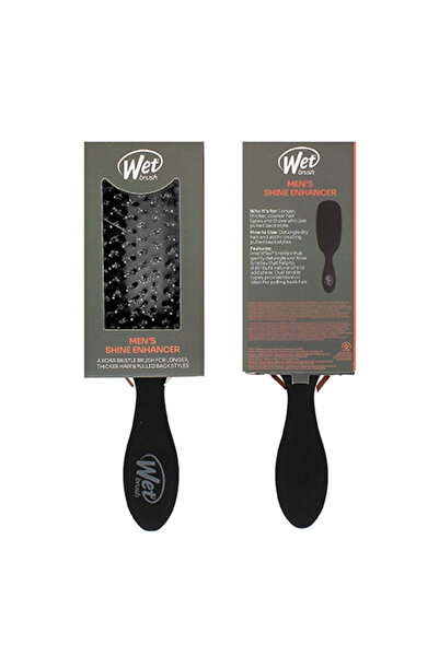 Wet Brush Ανδρικό Βουρτσάκι Ενίσχυσης Λάμψης Μαλλιών Μαύρο