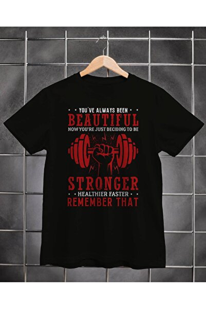 Beautiful Stronger Erkek Regular Fit Baskılı Spor Tişört