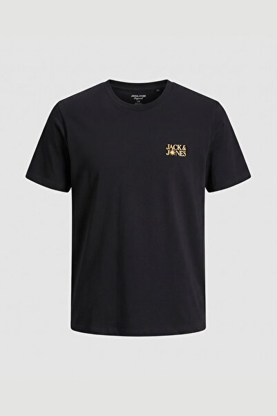 Jack & Jones Ανδρικό μπλουζάκι με στάμπα στο στήθος, χαλαρή εφαρμογή και κοντ...
