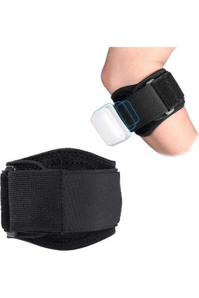 KASTWAVE Adjustable Tennis Elbow Strap, Forearm Support Band with Targeted Co...