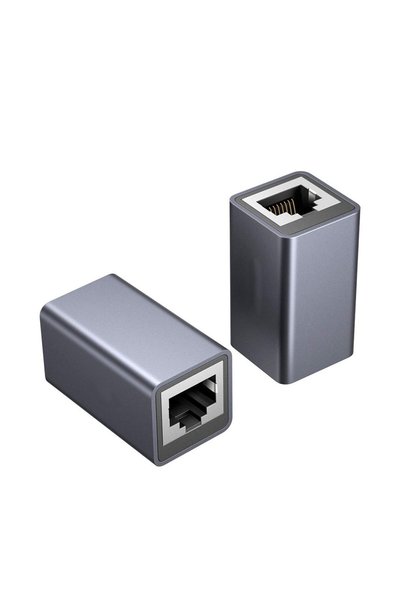 KEEPRO Rj45 Female to Female Internet Connection Connector with 10 Gbps Alumi...