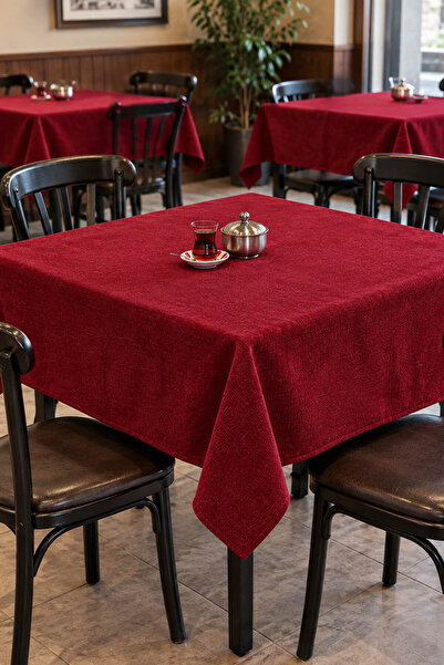 Generic Brand Coffee Cafe Kıraathane Tablecloth 140X140Cm Green Color Red