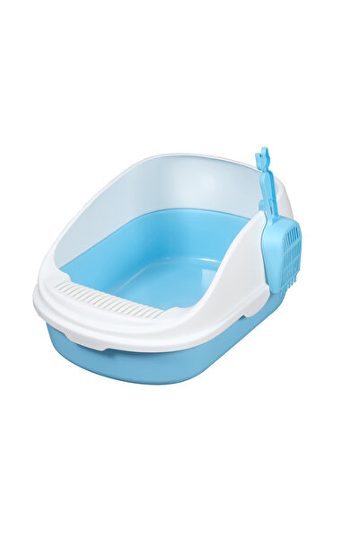 TANGSHAN JICHANGBAO PET SUPPLIES مرحاض شبه مغلق للقطط مع أخاديد ومجرفة متوسطة...
