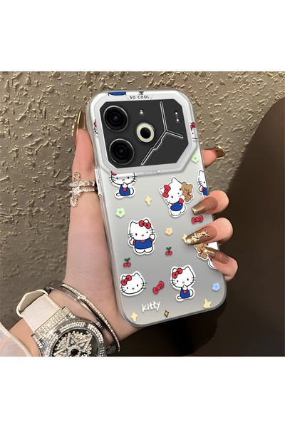 CHICASELUX حافظة تكنو بوفا 6/بوفا 6 برو 5G المتوافقة مع تصميم القط الكرتوني ا...