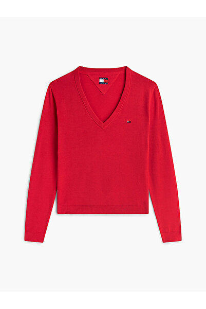 Tommy Hilfiger TJW Kadın Essential Vneck Kazak