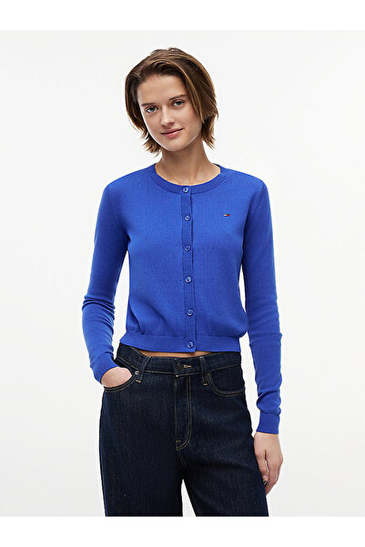Tommy Hilfiger TJW Kadın Essential Crew Cardigan Kazak