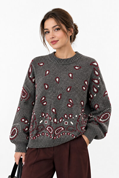 My Blog Anthrazitfarbener Kujten-Pullover - 93422