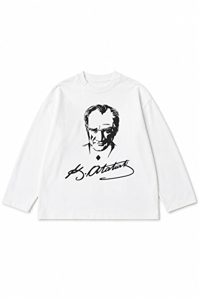 c.c.l. coccolin kids baby clup Unisex Kids Oversize Ataturk Printed Long Slee...