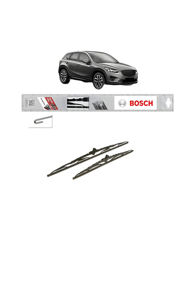Bosch Σετ 2 υαλοκαθαριστήρων MAZDA CX-5 Van (KE) 2015-2017, Κλασικού Τυπικού ...