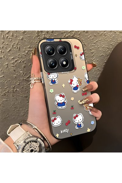 CHICASELUX Mi 14t Pro Compatible Cute Cartoon Cat Style Case, Shock-Absorbing...