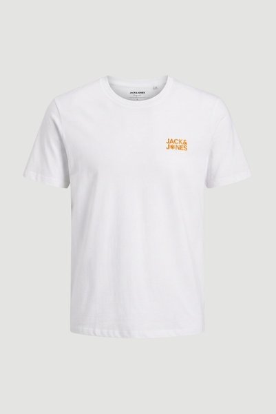 Jack & Jones Мъжка тениска с къс ръкав, свободна кройка, с принт на гърдите -...