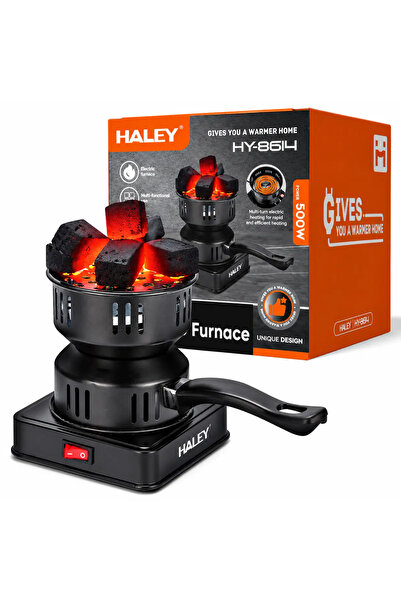 HALEY Aprinzător Electric Cărbuni HY-8614, 500W, 220-240V,50/60Hz, Multifuncț...