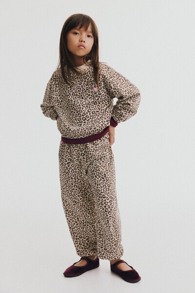 H&M 2 Parçalı İçi Tüylü Sweatshirt Set