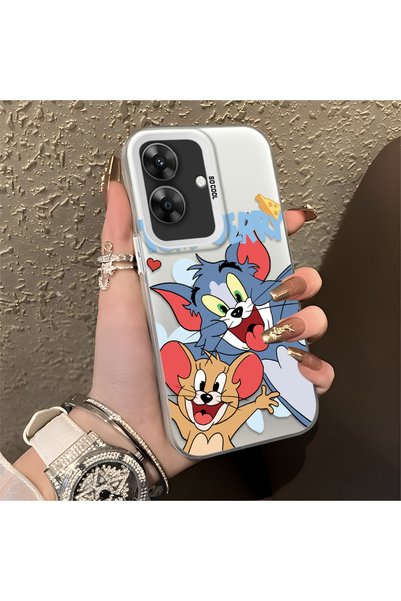 CHICASELUX Realme Note 60 Compatible Cute Cartoon Cat and Mouse Case, Shock-A...