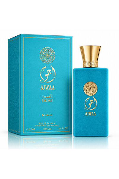 Nusuk Apă de parfum unisex, Parfum arăbesc Ajwaa Turquoise, EDP, 100 ml, NUSUK®