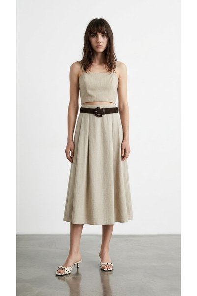 Quzu Thin Strap Blouse Blz02331 A.Natural